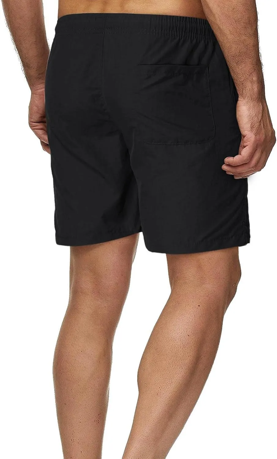 Lastesso Mens Summer Shorts Performance Workout Running Shorts with Drawstring Comfy Athletics Training Jogger Shorts
