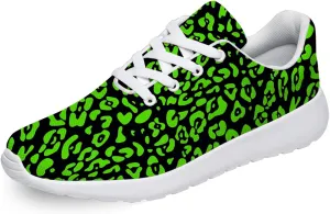 Leopard Cheetah Print Shoes Woman Tennis Shoes Athletic Running Shoes Soft Lightweight Walking Sneakers Gifts for Ladies Girls