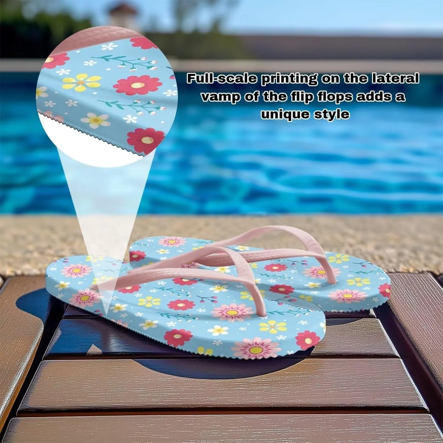 Lightweight Slip On Walking Flip Flops Sandals for Womens Nurse Fashion Quick Drying Outdoor Travel Slippers for Party Size 5.5-9.5 Pink Sole