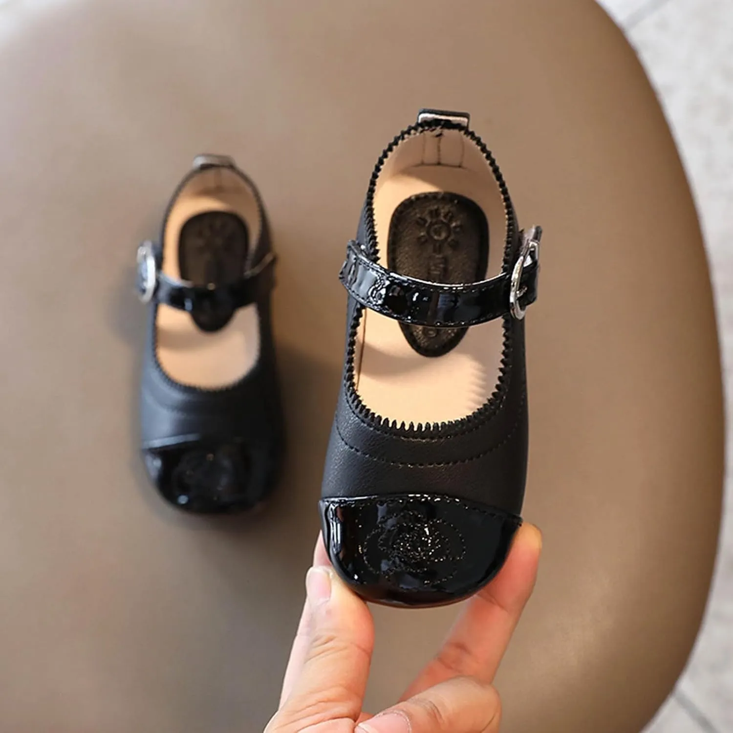 Little Toddler Girls Dress Shoes Ballerina Ballet Flat Kids Mary Jane for Wedding Part Kids School Shoes