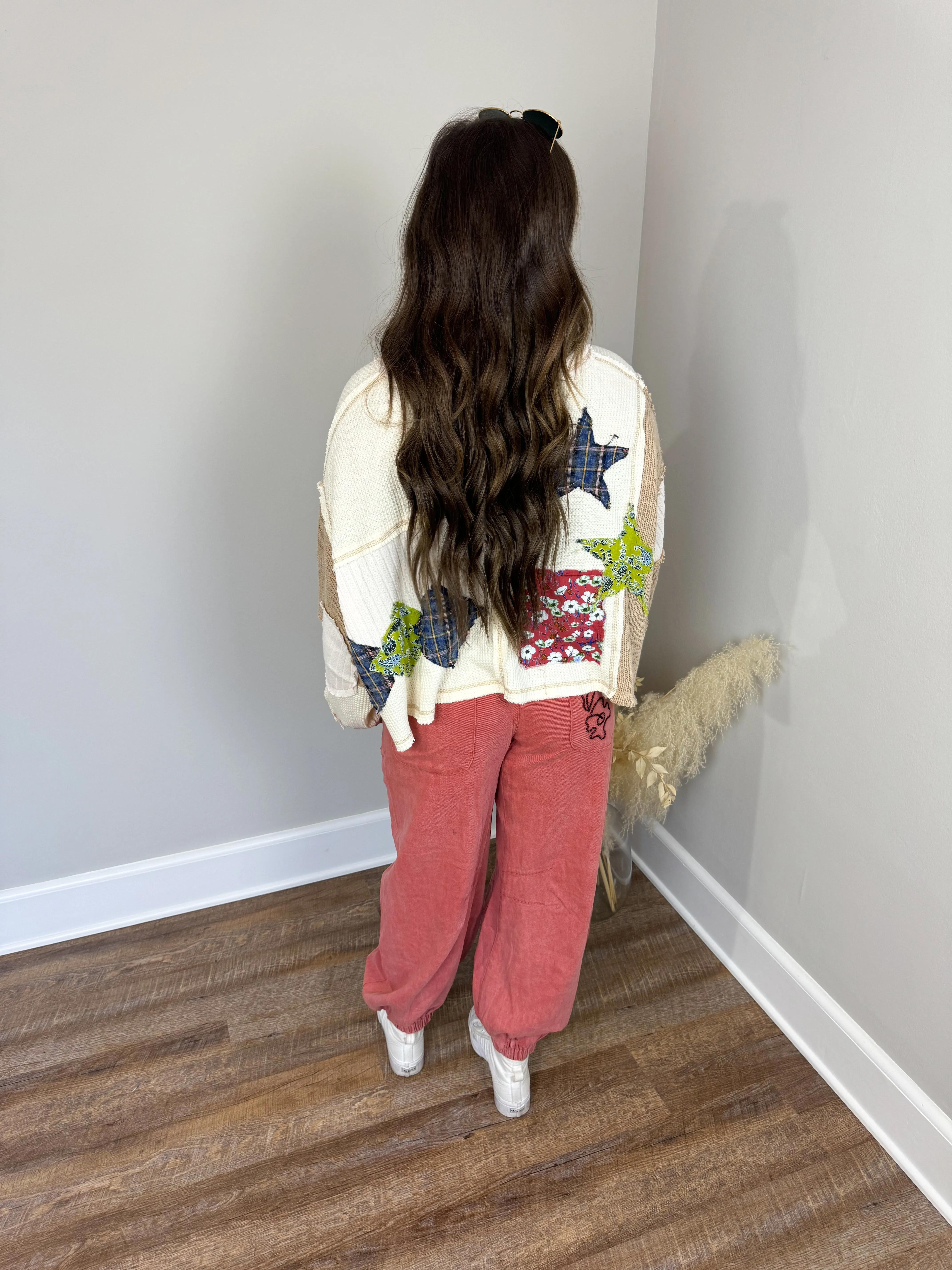 Malone Embroidered Pants | Apple