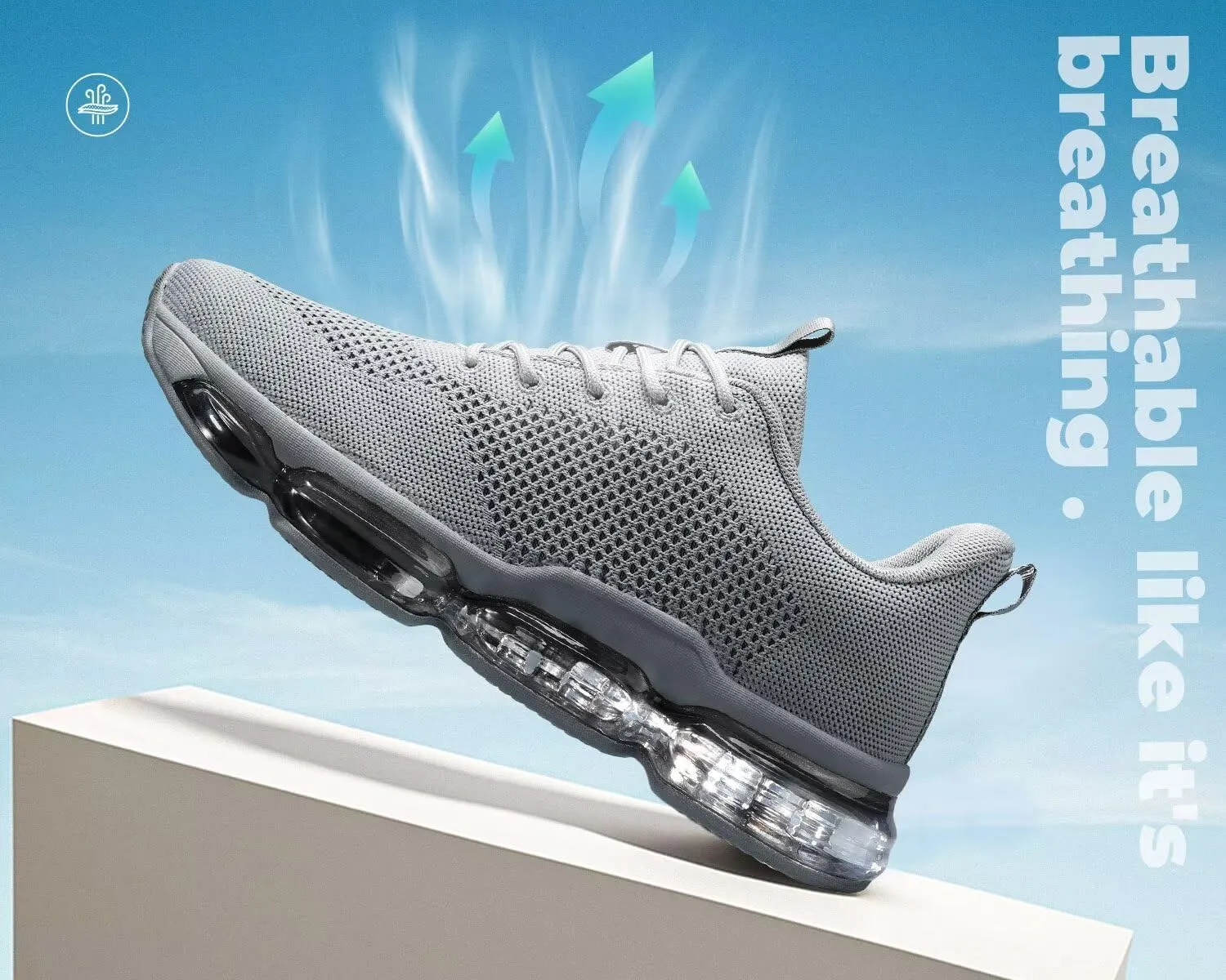Men's Air Cushion Running Shoes Breathable Tennis Fashion Sneakers Non Slip Workout Casual Sport Gym Training Soft Sole Walking Shoes