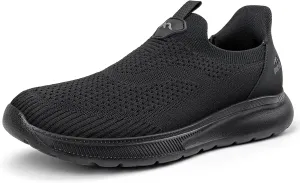 Men's Hands-Free Slip On Sneakers | Laceless Walking Shoes for Gym/Travel/Office