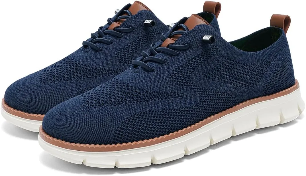 Men's Non Slip Breathable Slip On Casual Walking Shoes Fashion Mesh Sneakers Workout Sports Shoes