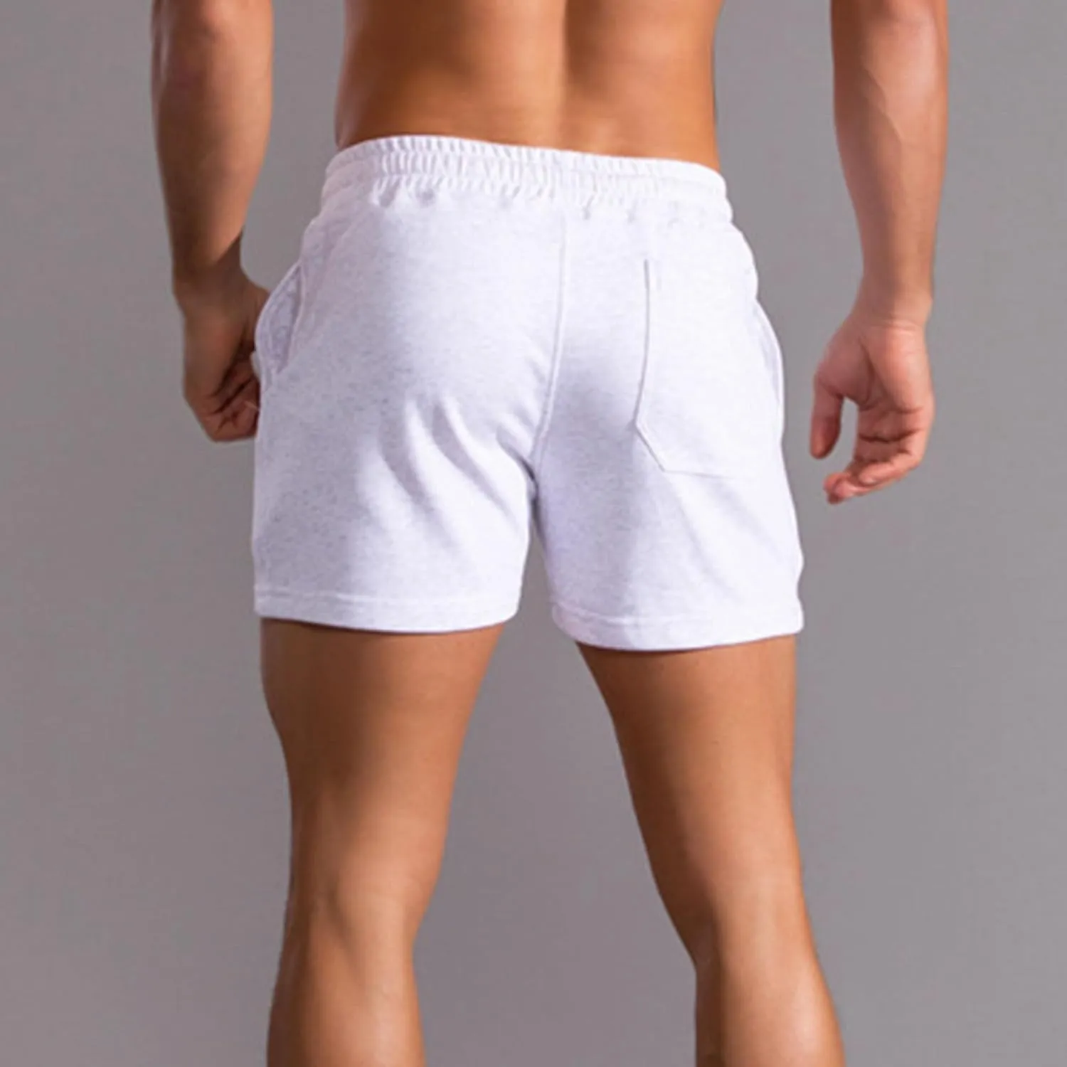 Men's Regular Tight Fit Gym Shorts Lightweight Bodybuilding Athletic Shorts Elastic Waist lounge Training Shorts