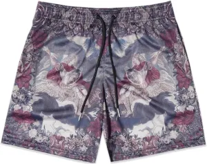Men's Retro Basketball Shorts - Graphic Streetwear Breathable Mesh Gym Shorts, Lightweight Athletic Shorts with Drawstring
