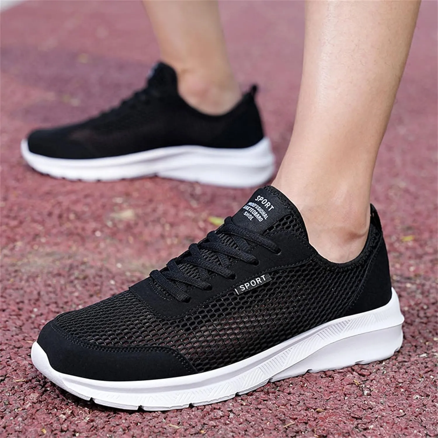 Men's Running Shoes Comfortable Lightweight Breathable Walking Shoes Mesh Workout Casual Sports Shoes
