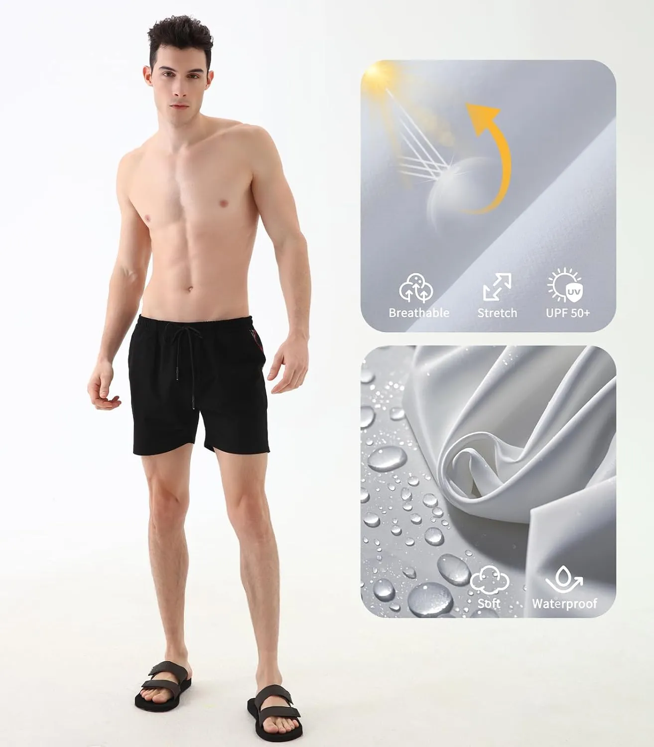 Men's Shorts  Comfortable Casual Shorts for Men | Breathable Beach Shorts | Perfect for Sports & Gym Wear