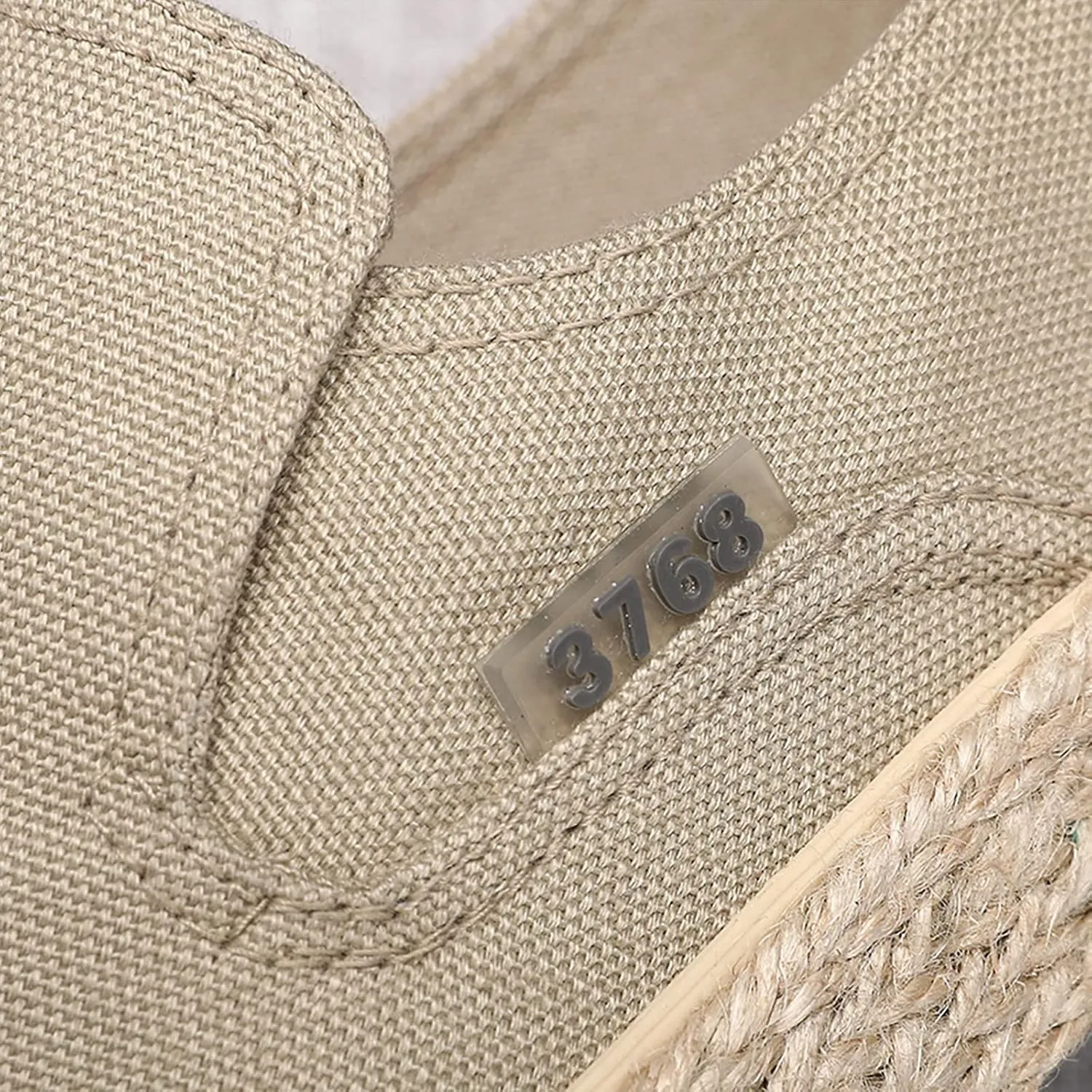 Mens Slip On Sneakers Comfortable Wide Width Espadrilles Casual Sneakers Breathable Lightweight Canvas Sport Shoes Flat Walking Shoes