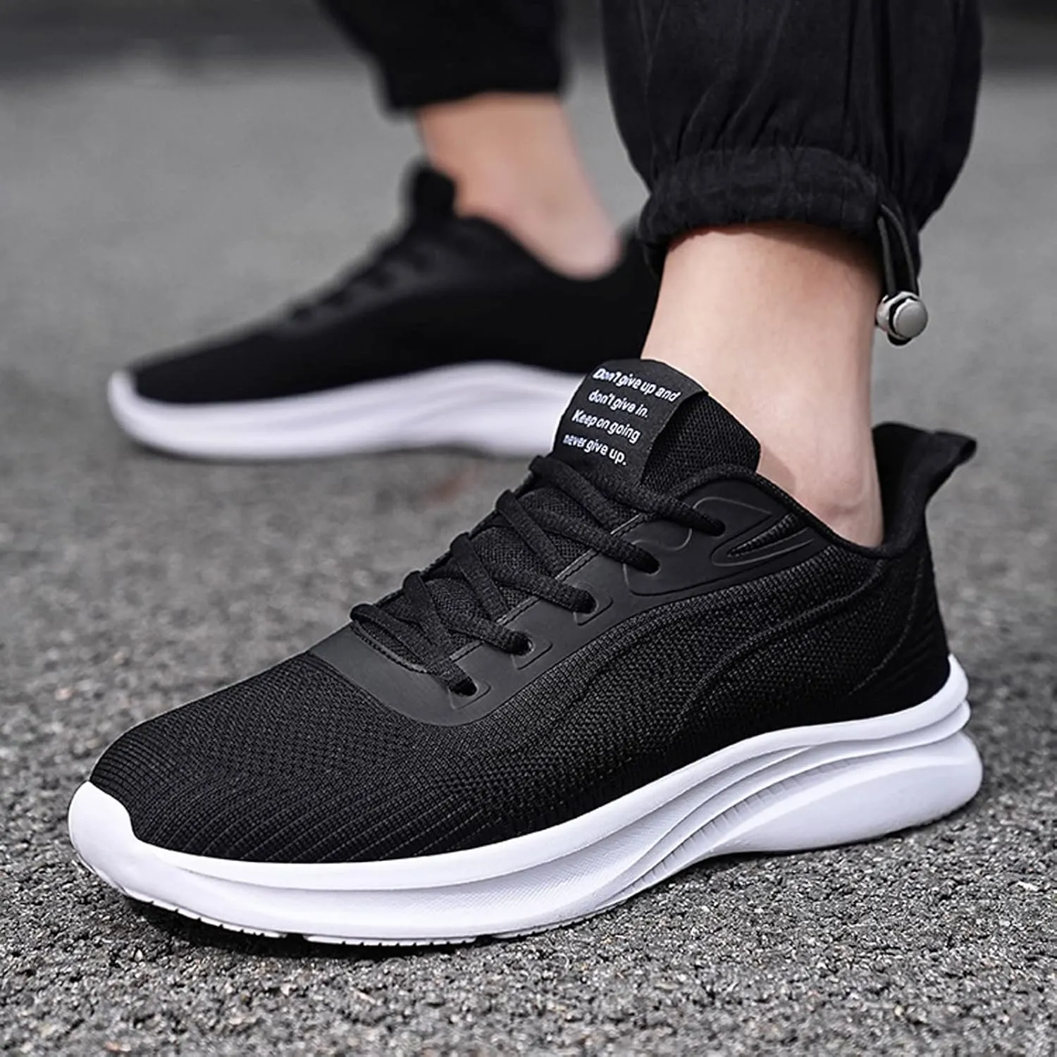 Men's Sneakers Men's Shoes Large Size Fashion Casual Mesh Breathable Casual Shoes Lace Up Running