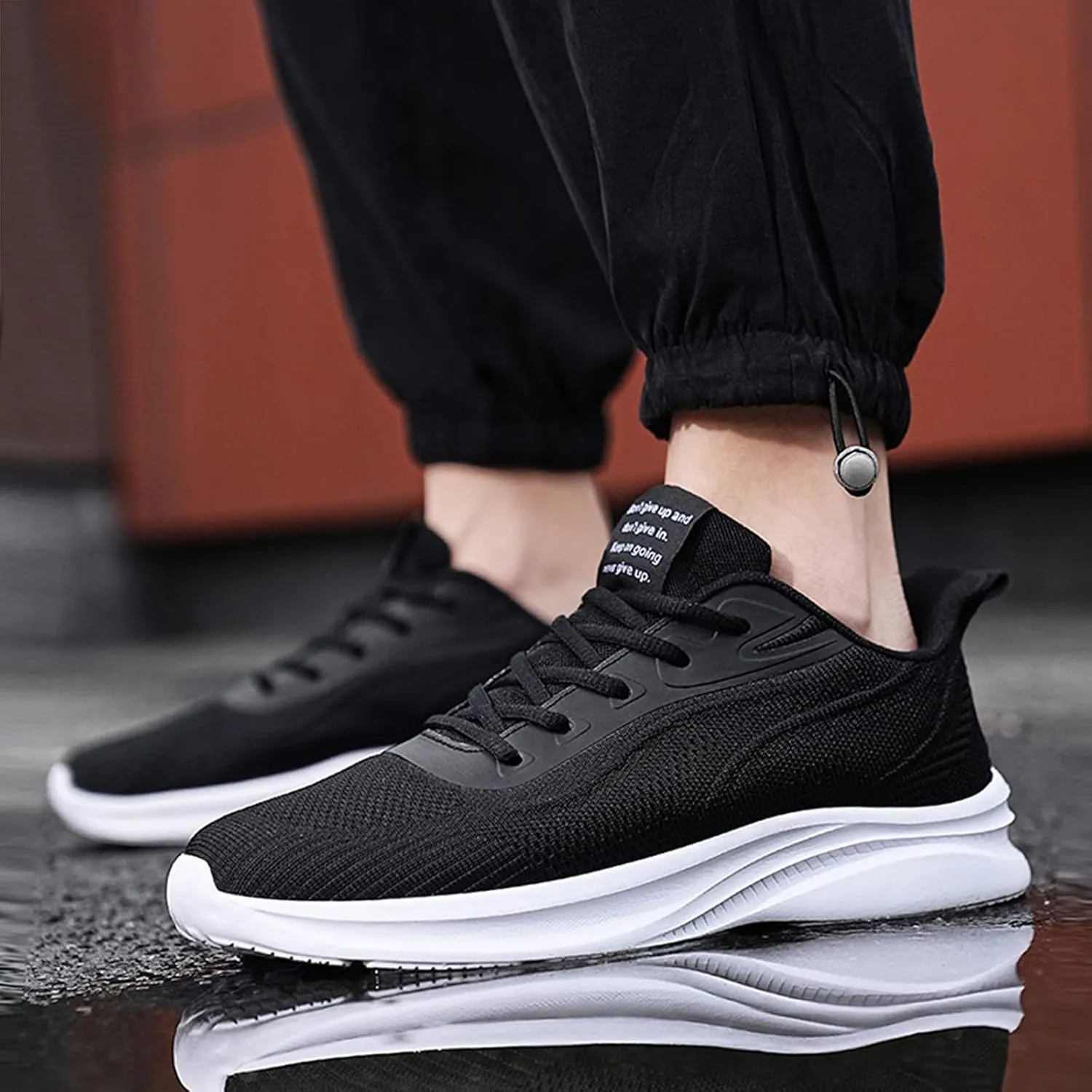 Men's Sneakers Men's Shoes Large Size Fashion Casual Mesh Breathable Casual Shoes Lace Up Running