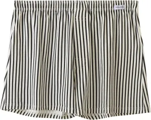 Men's Summer Lounge Shorts Striped Print Boxer Shorts Elastic Waist Casual Shorts Lightweight Comfy Undershorts