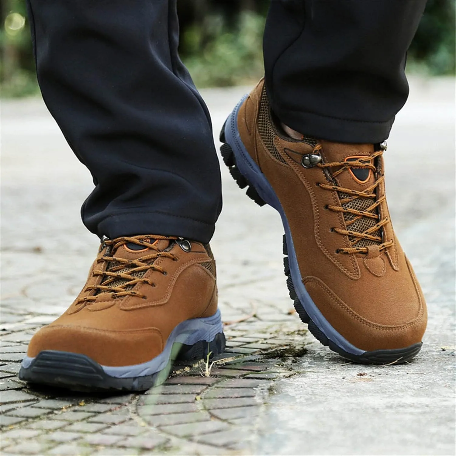 Men's Walking Shoes Non-Slip Orthopedic Shoes Waterproof Hiking Shoes Breathable Walking Shoes with Arch Support