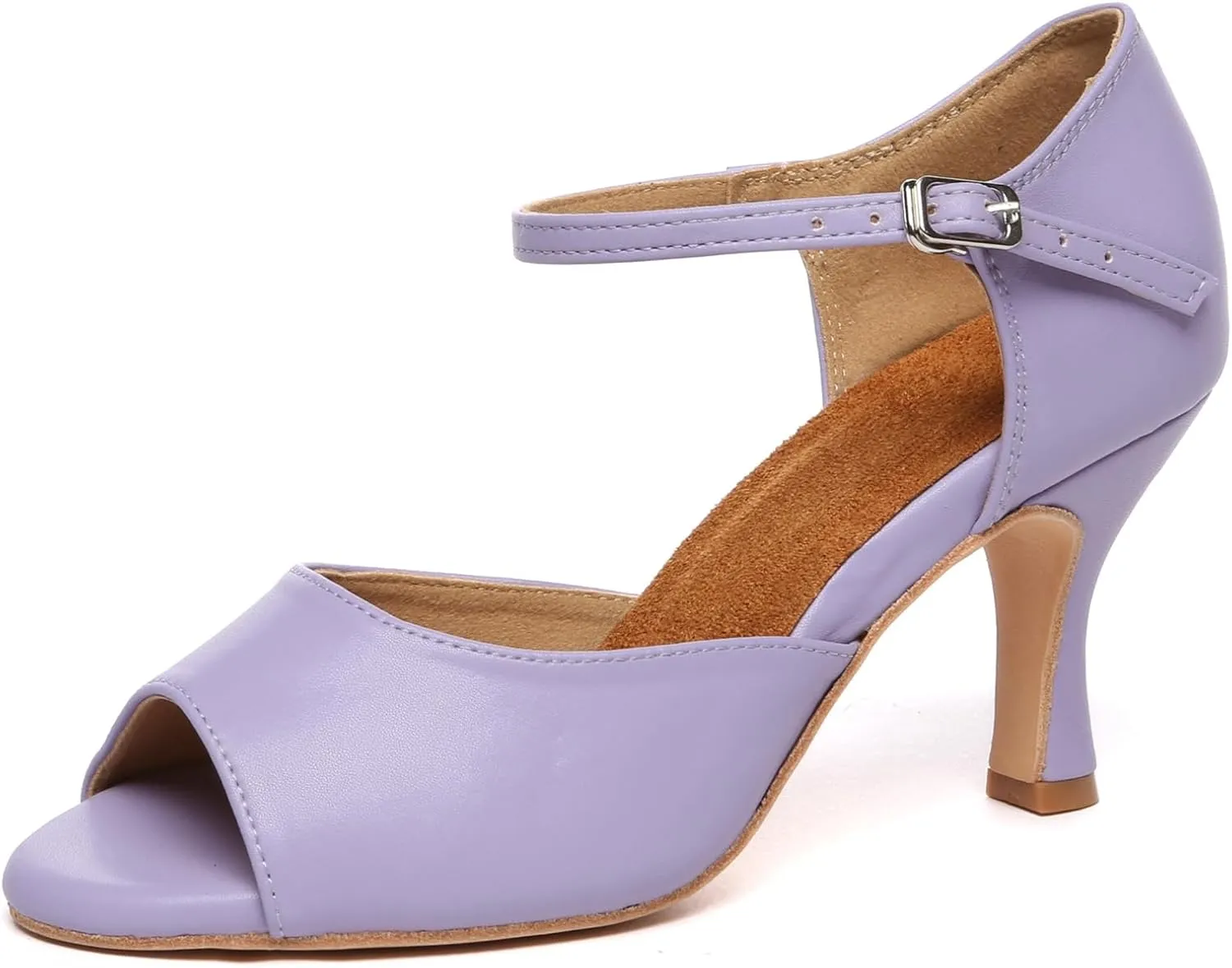 Minishion Women's High Heel Synthetic Tango Dance Sandals