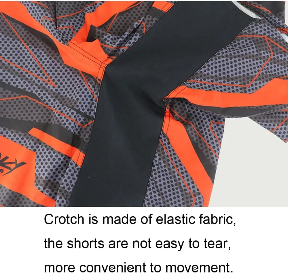 MMA Shorts for Men Fight Grappling Shorts Mens BJJ Shorts for Men No Gi Mid Thigh