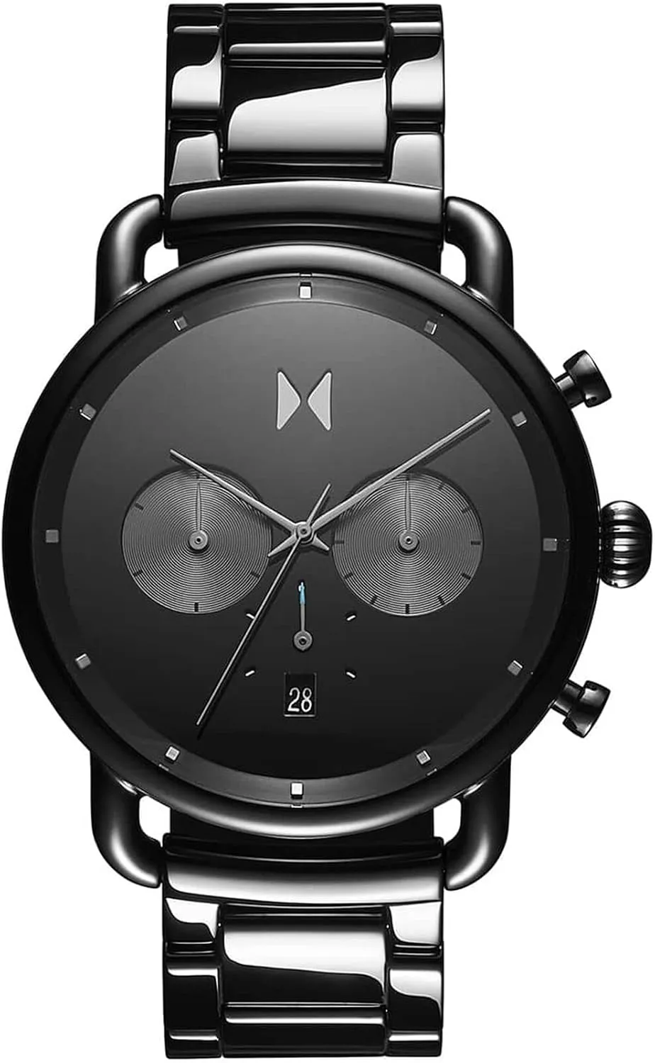 MVMT Blacktop II Analog Watch - Vintage Chronograph - Water-Resistant 5 ATM/50 Meters - Premium Minimalist Men's Watch - Stainless Steel - 42mm & 47mm