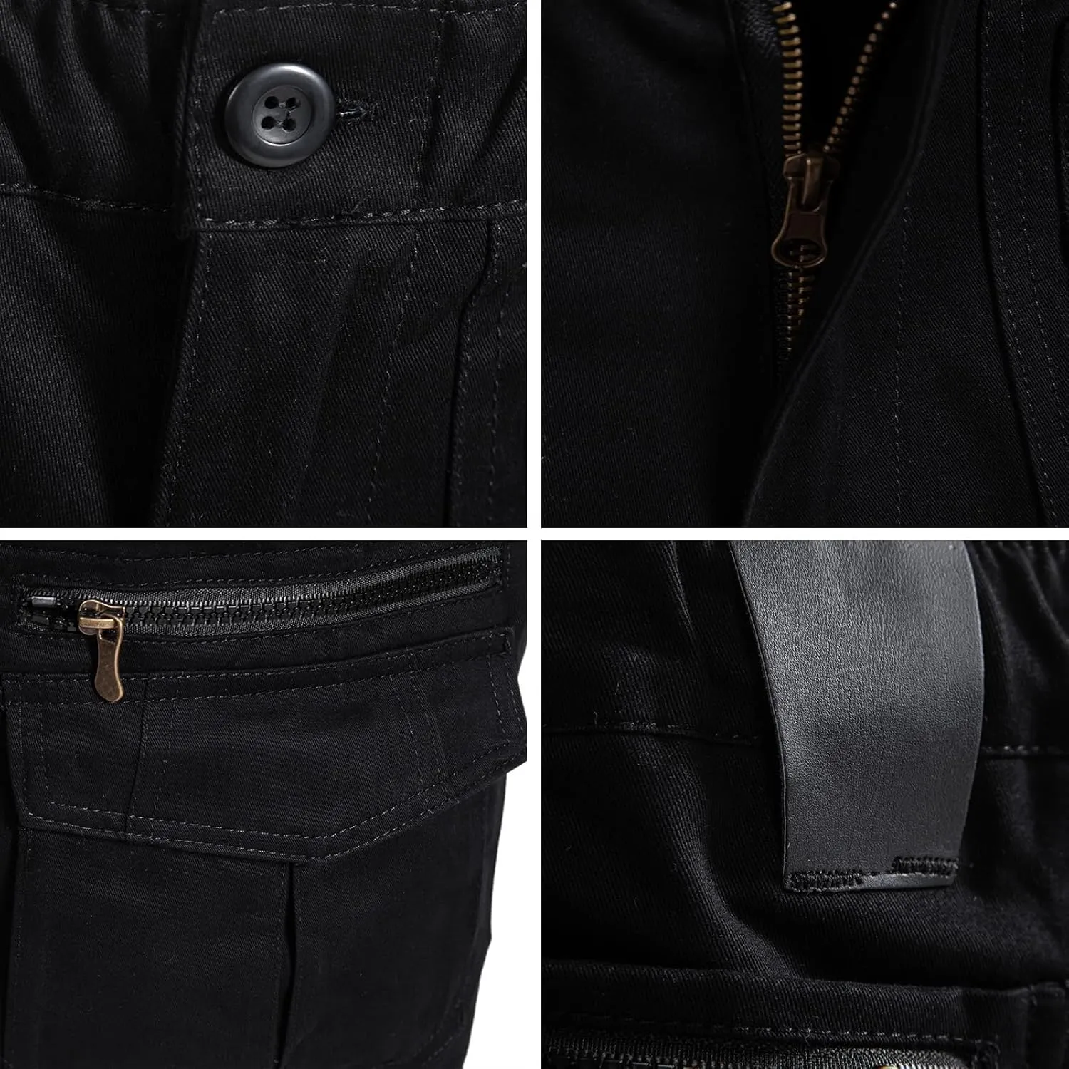 Mylldey Mens Cargo Shorts 12 Pockets Hiking Shorts Regular Fit Men Elastic Waist Cotton Cargo Shorts