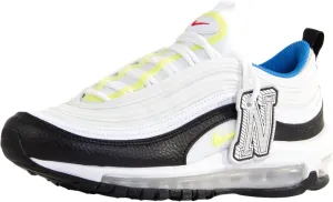 Nike Air Max 97 GS Running Trainers DQ0980 Sneakers Shoes (UK 5.5 us 6Y EU 38.5, White Lemon Twist 100)