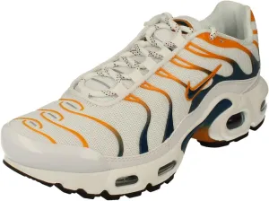 Nike Air Max Plus GS Running Trainers DV7083 Sneakers Shoes (UK 4 US 4.5Y EU 36.5, White Marina Kumquat Black 100)