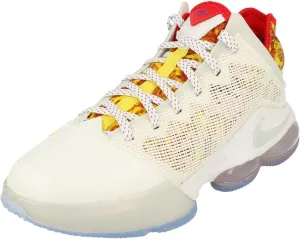 Nike Mens Lebron 19 Low DQ8344 100 Magic Fruity Pebbles - Size 9.5 White/Multi-Color