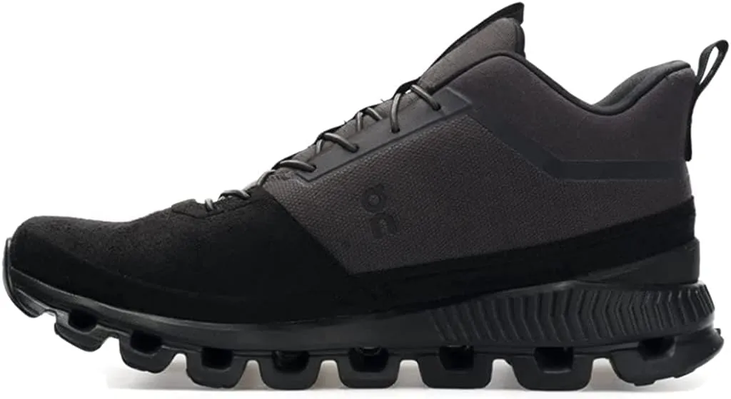 On Mens Cloud Hi Textile Synthetic Eclps Black Trainers 8 US