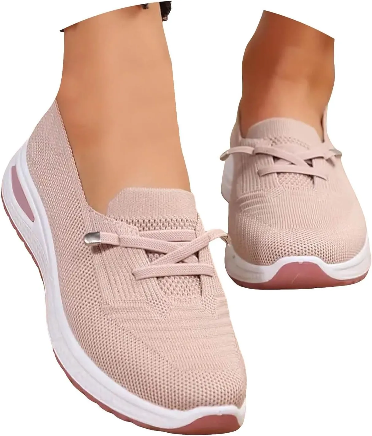 Orthopedic Shoes for Women with Arch Support Walking Shoes Breathable Non-Slip Sneakers Slip On Wide Width Shoes