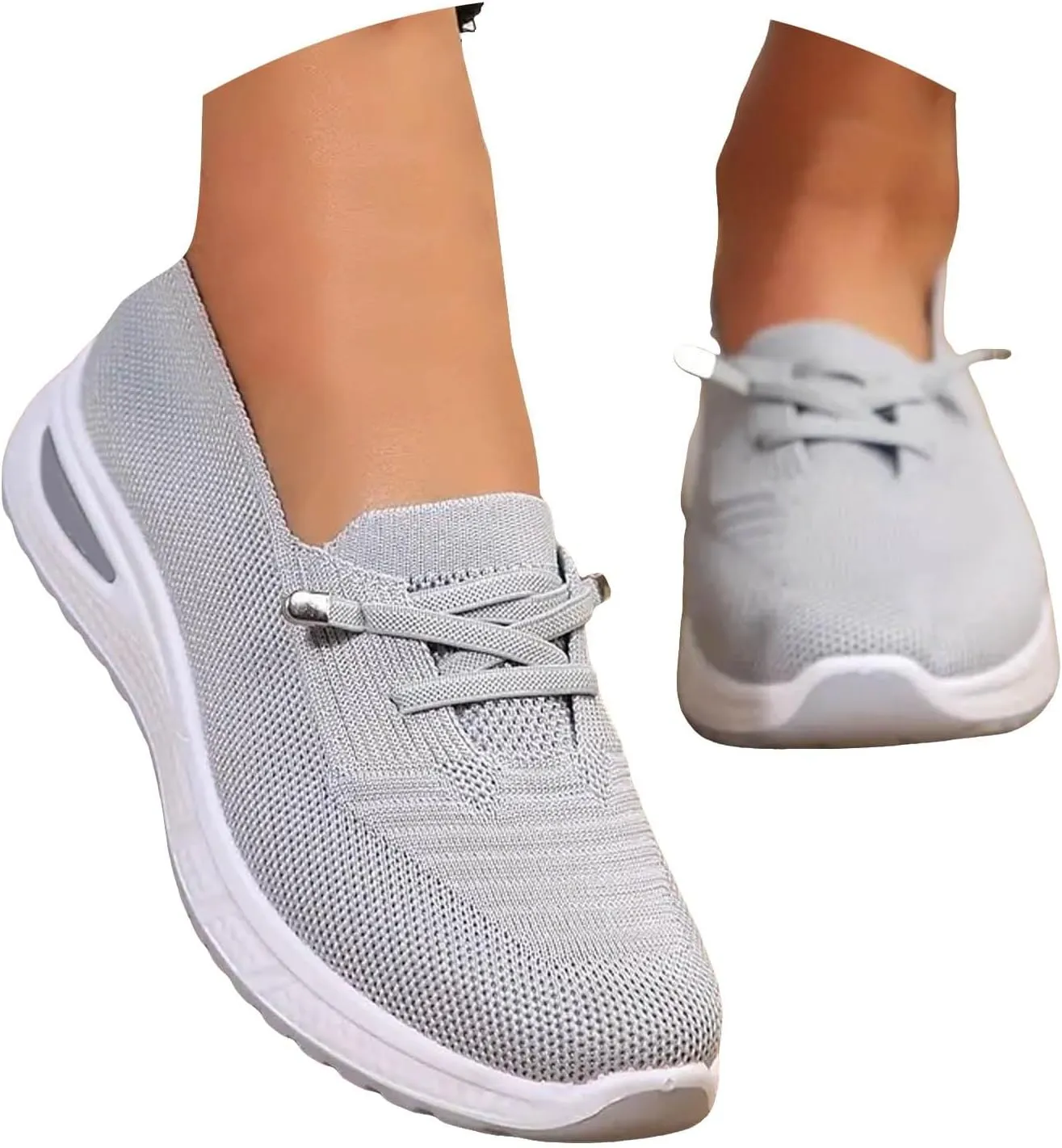 Orthopedic Shoes for Women, Womens Breathable Tennis Shoes Slip On Walking Sneakers Comfortable Mesh Non-Slip Shoes