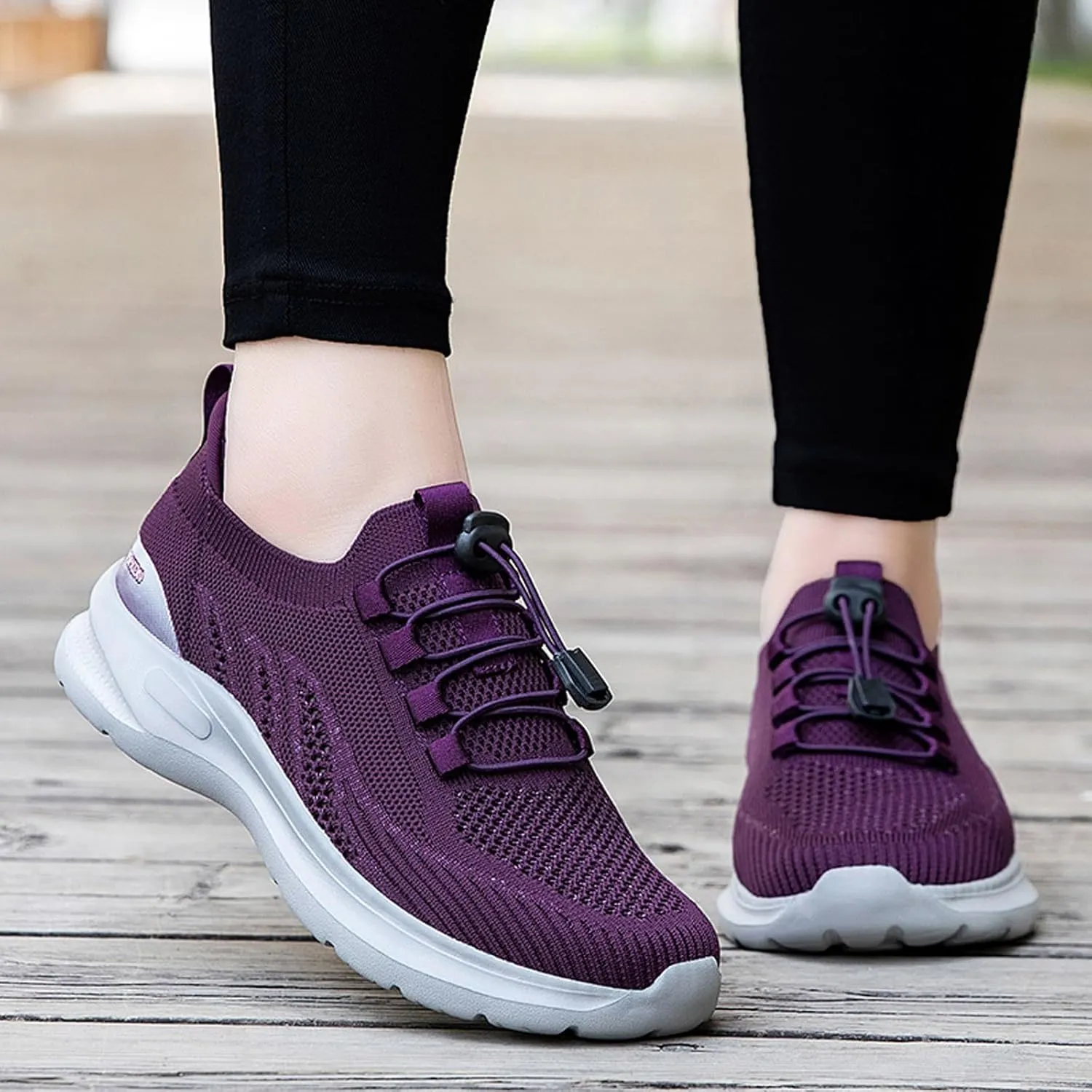 Plantar Fasciitis Shoes Women Non Slip Women's Hiking Shoes Wide Toe Box Walking Shoes Women Arch Support Slip On Sneakers Wide Toe Box Gym Shoes Women Black Comfy Shoes Women Work
