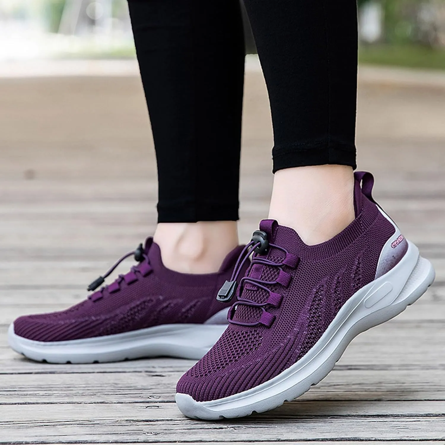 Plantar Fasciitis Shoes Women Non Slip Women's Hiking Shoes Wide Toe Box Walking Shoes Women Arch Support Slip On Sneakers Wide Toe Box Gym Shoes Women Black Comfy Shoes Women Work