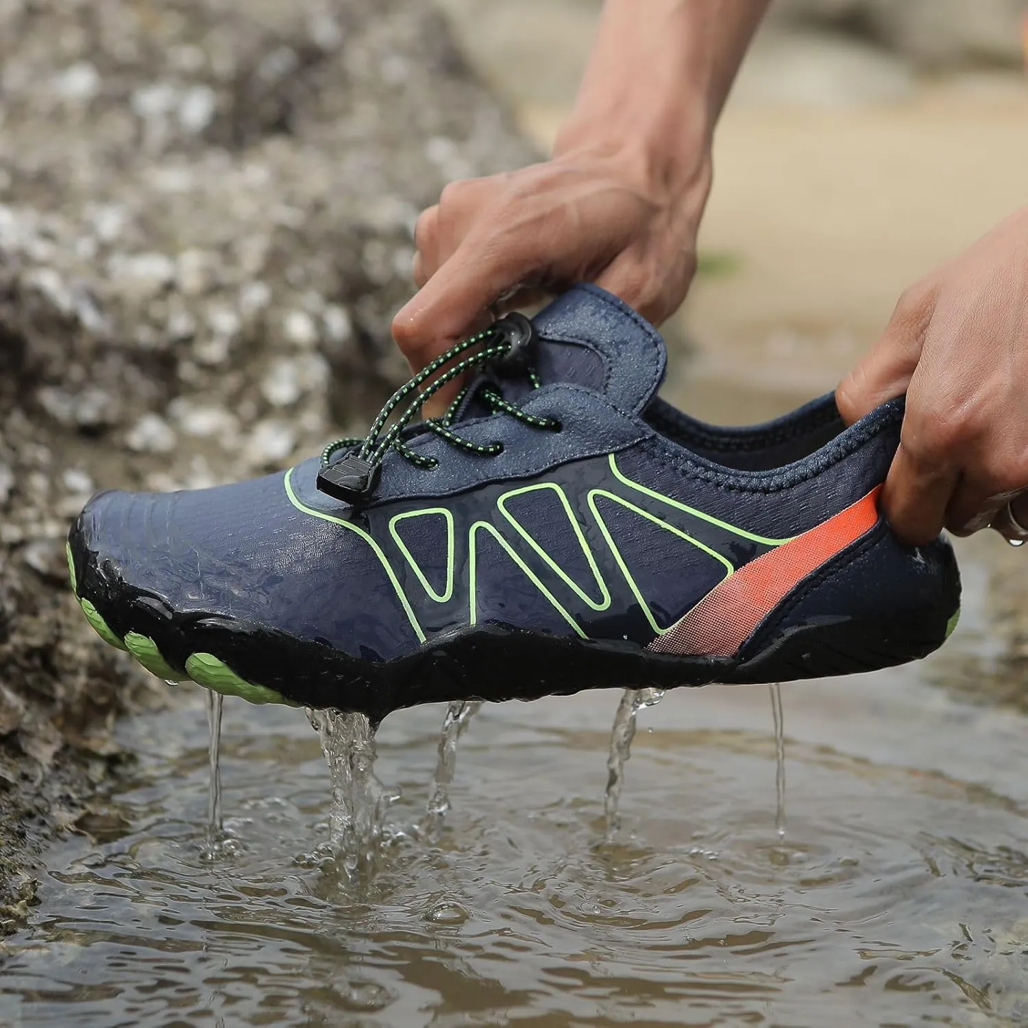 Pro Barefoot Shoes for Women Men Hike Wide Toe Box Footwear Sneakers Walking Athletic Sport Riding Gym Workout Shoe Outdoor Non-Slip Lightweight Qick Dry Breathable Unisex Healthy Trail Water