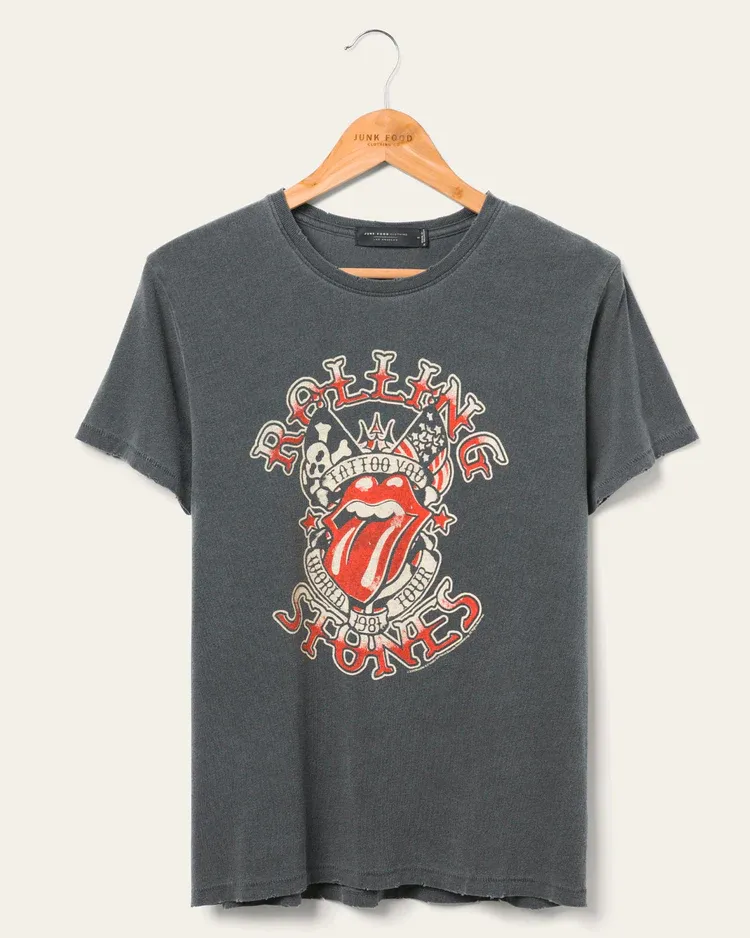 ROLLING STONES TATTOO YOU TEE IN VINTAGE BLACK