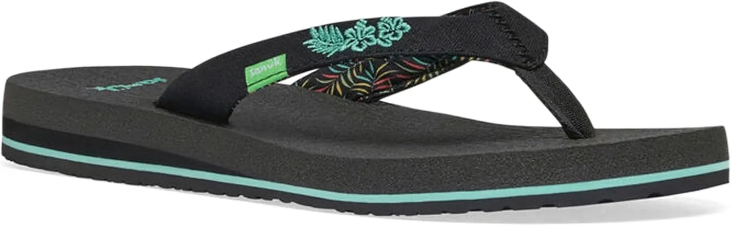 Sanuk Yoga Paradise II | Flip Flops for Women | Yoga Sandals For Women | Women's Beach Sandals | Memory Foam Footbed