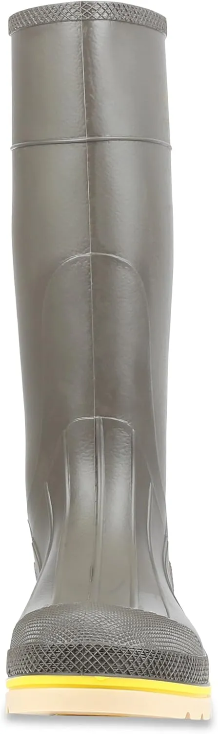Servus Pro  15" PVC Chemical-Resistant Steel Toe Men's Work Boots, Gray, Yellow & Beige (75105)
