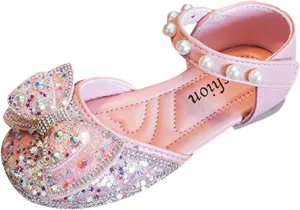 Shoes Toddler Girls Dress Shoes Cute Bowknot Sparkle Mary Jane Flower Girls Wedding Birthday Party Sandals
