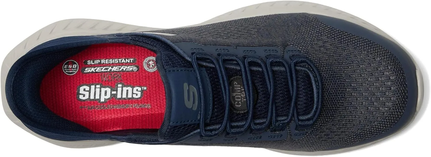 SKECHERS Men's Tilido ESD Comp Toe Sneaker