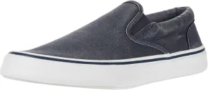 Sperry Mens Shoes Men's Striper II Slip On Sneaker, SW Navy, 14 Wide