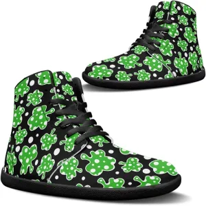 St. Patrick's Day Design Mens High Top Sneakers Women Barefoot Shoes Minimalist Lace Up Zero Drop Sole Wide Tow Running Shoes