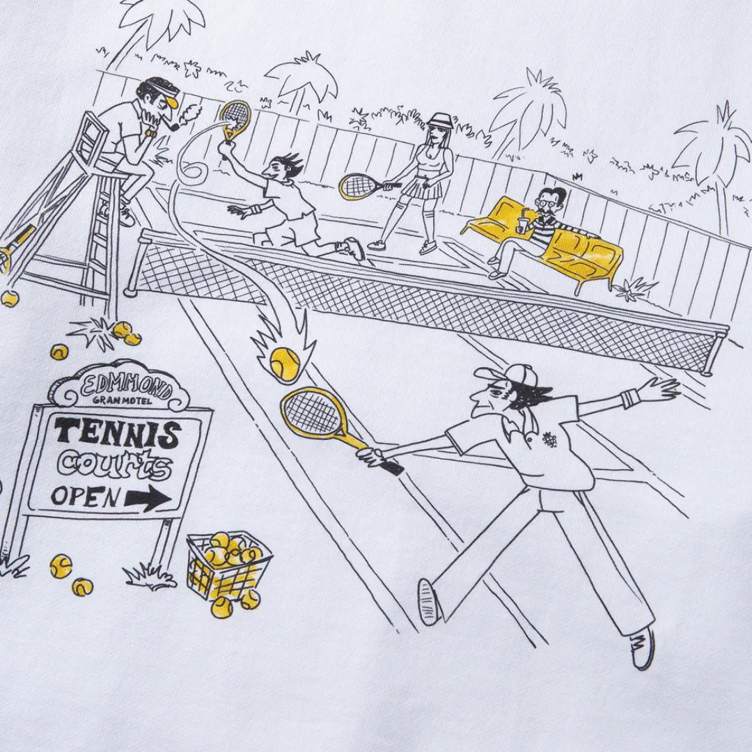 Tennis Courts Sweatshirt (White)