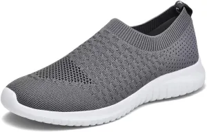 TIOSEBON Men's Slip On Walking Shoes Knit Mesh Tennis Sneaker