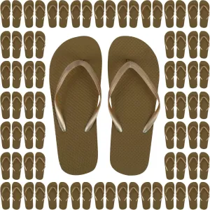 Trail maker 50 Pairs Bulk Flip Flops for Women Wedding Guests, Bnb Guests, Hotels, Pedicure Parties, and Charity Donation