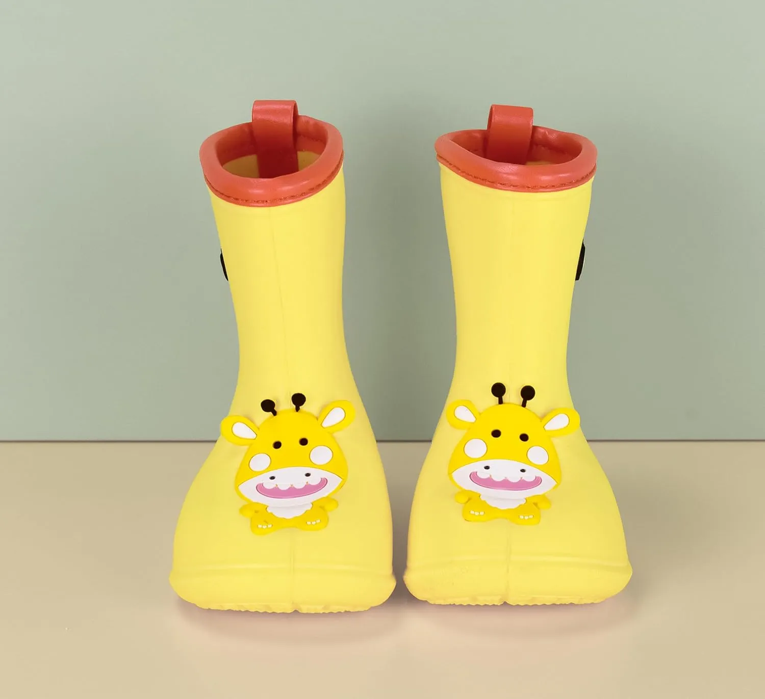 TRIWORIAE-Kids Toddler Rubber Rain Shoes EVA Waterproof Rain Boot Non-Slip Wellington Boots for Children Boys/Girls