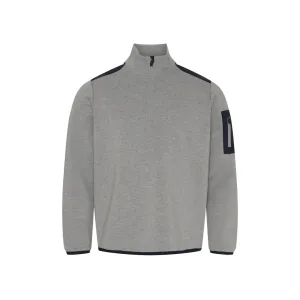 Tuke Half Zip - Grey Melange