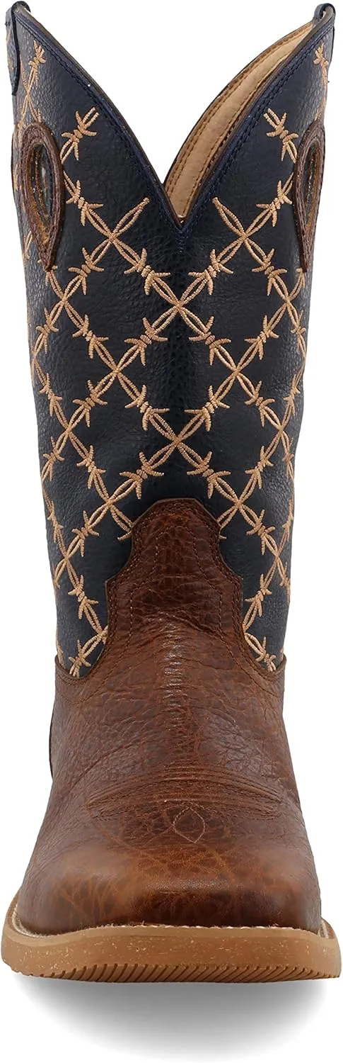 Twisted X Men's 11" Pull On Work Boot, Moc Toe Nano Toe with CellStretch
