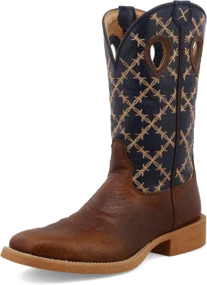 Twisted X Men's 11" Pull On Work Boot, Moc Toe Nano Toe with CellStretch