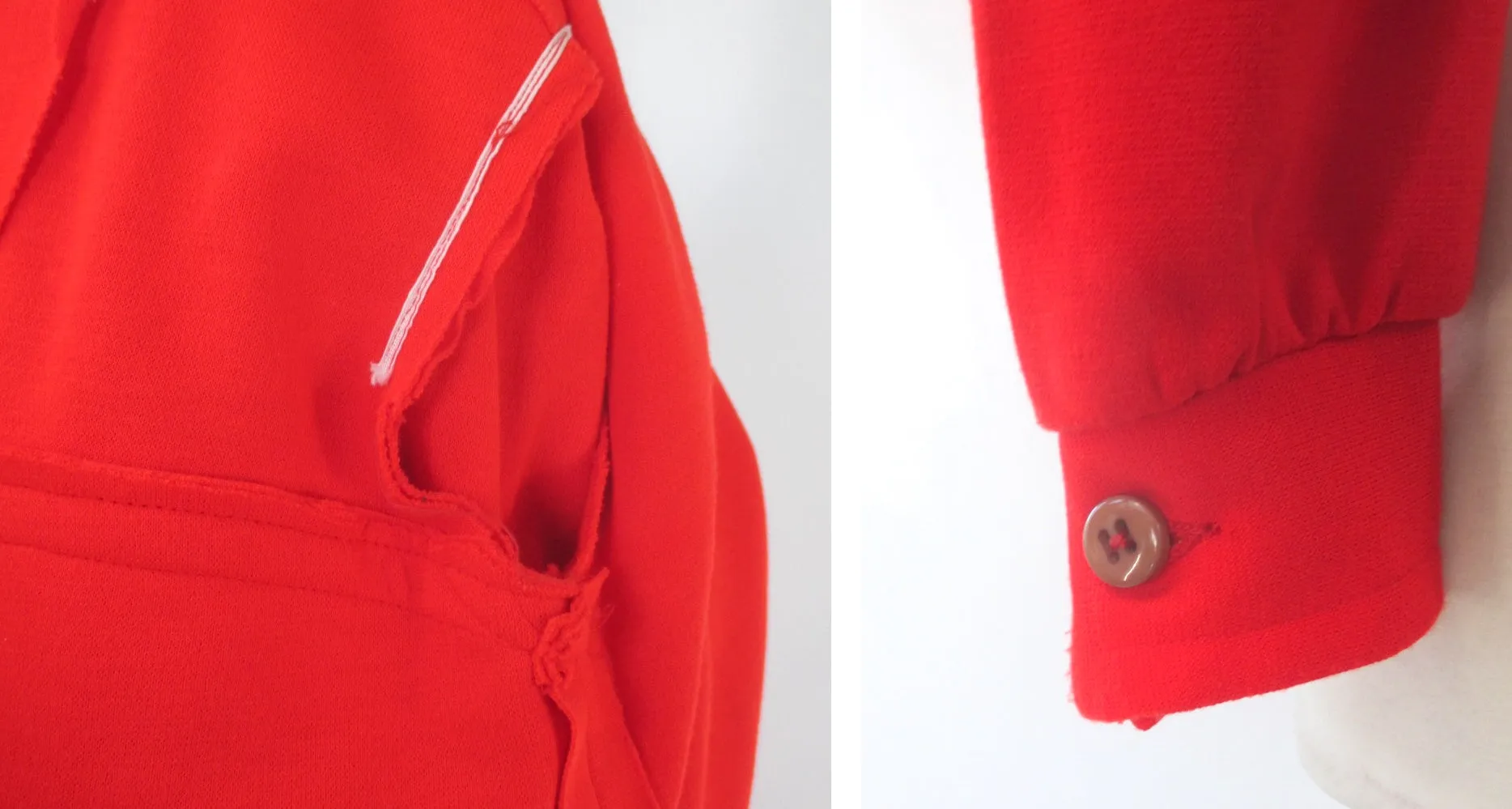 Vintage 70's Bright Red Ricky Jacket S