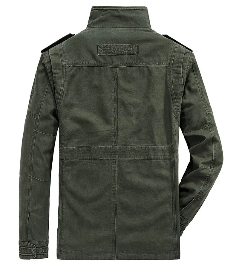 West Louis Autumn Cotton Cargo Military Jacket