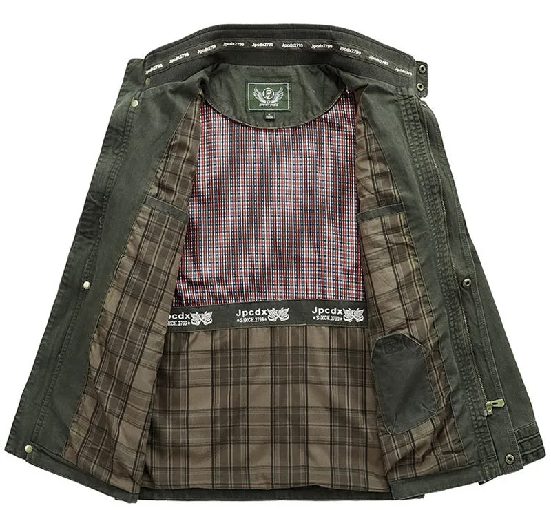 West Louis Autumn Cotton Cargo Military Jacket