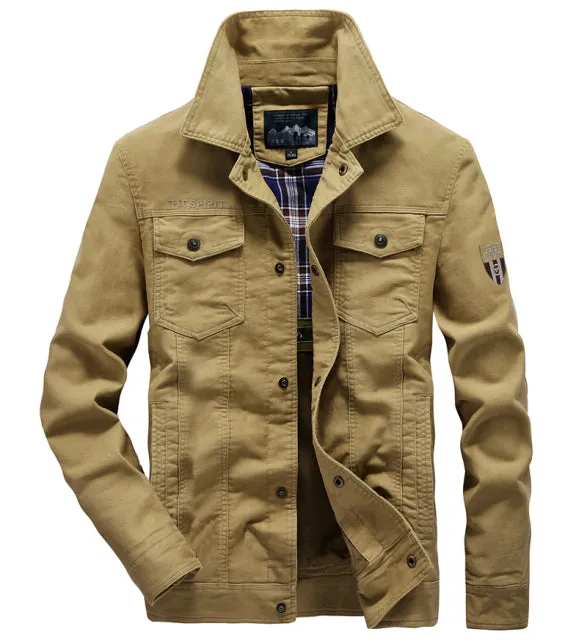 West Louis Autumn Cotton Military Pilot Bomber Jacket