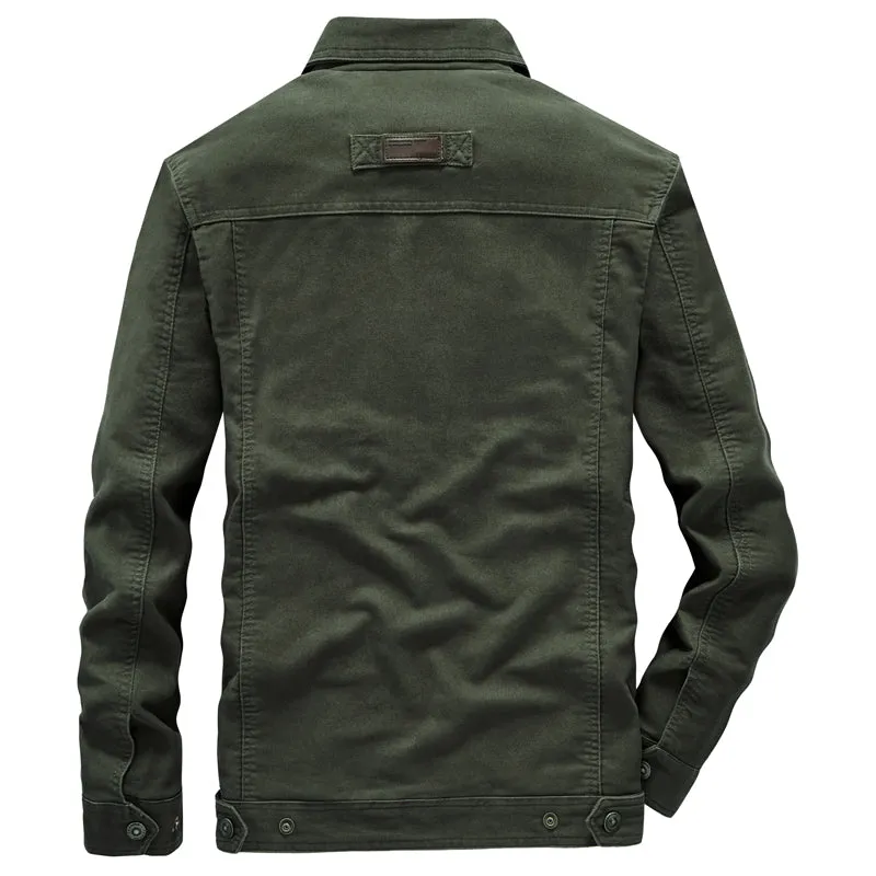 West Louis Autumn Cotton Military Pilot Bomber Jacket