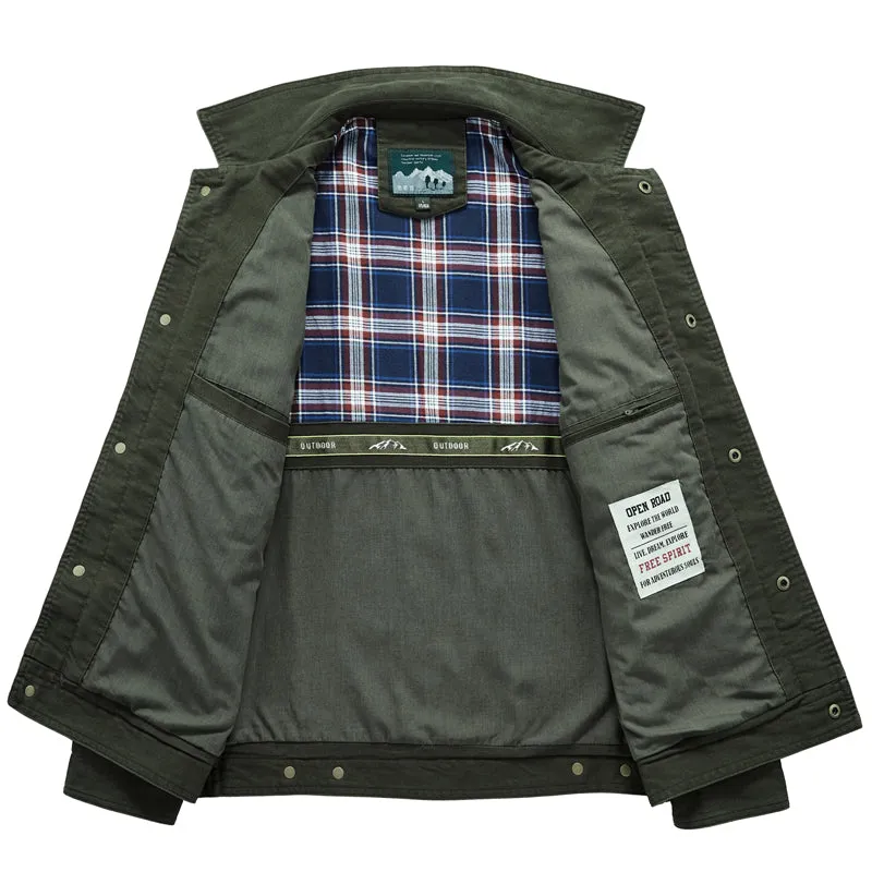 West Louis Autumn Cotton Military Pilot Bomber Jacket